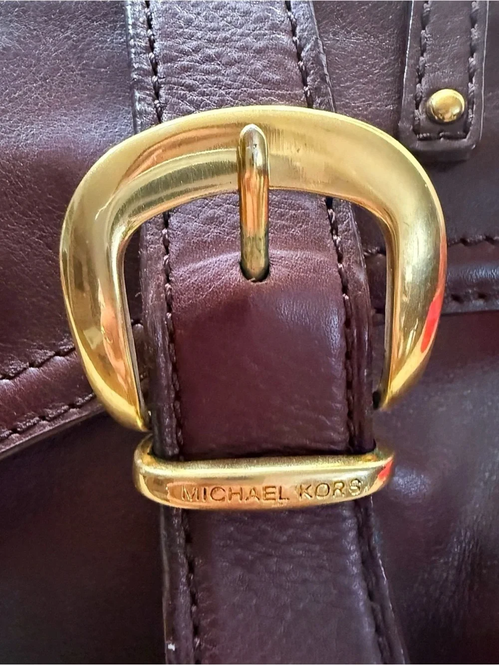 Michael Kors Classic Brown Leather Shoulder Bag - Women